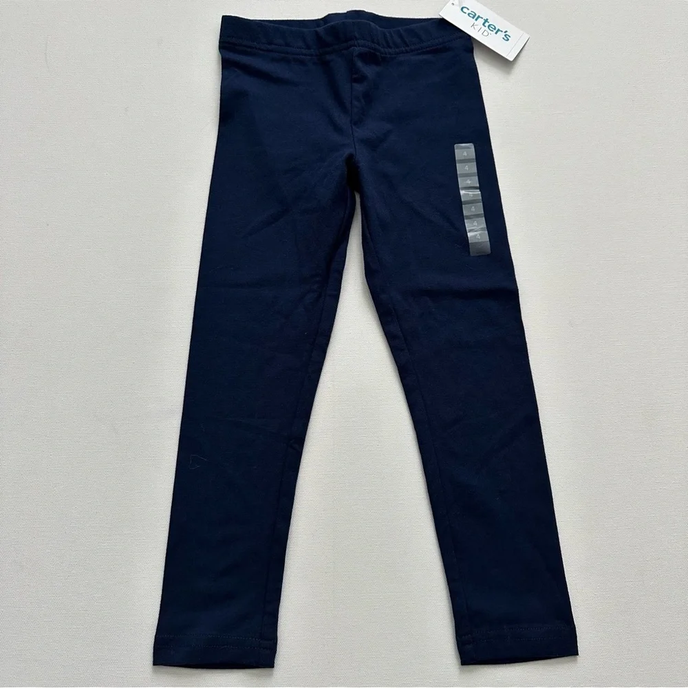 Carter’s Kid Girls Navy Leggings Size 4